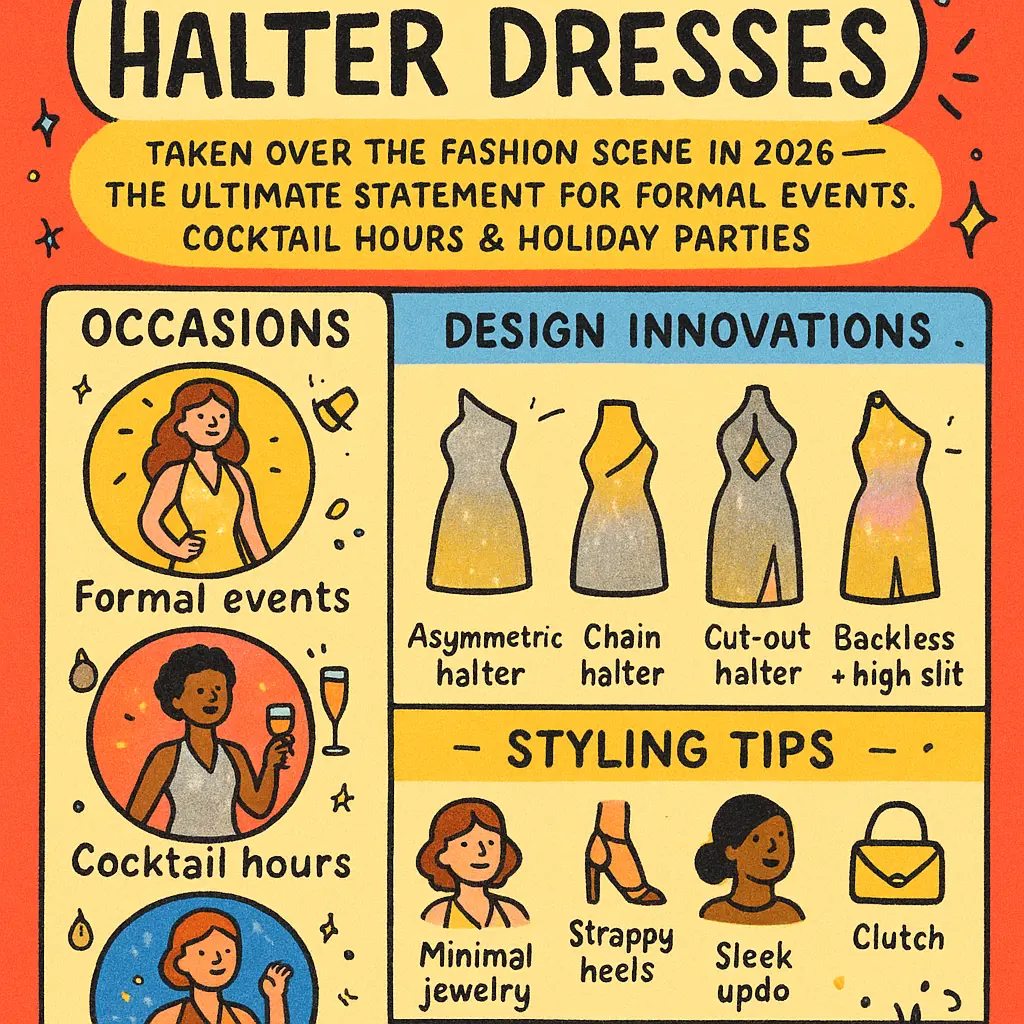 metallic halter dress - Evening