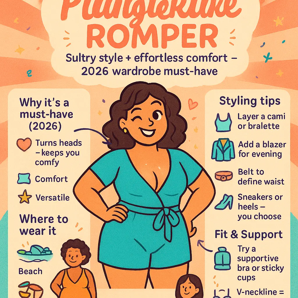 plunge neckline romper - Rompers