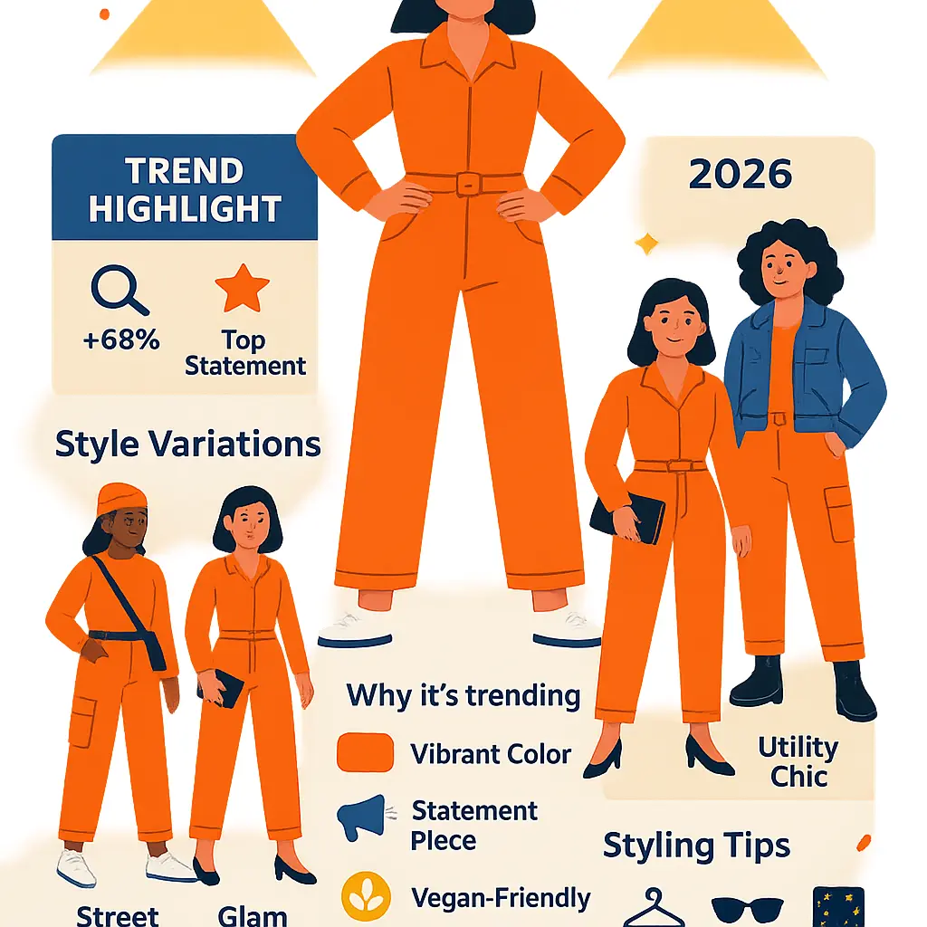 orange faux leather jumpsuit - Clothing