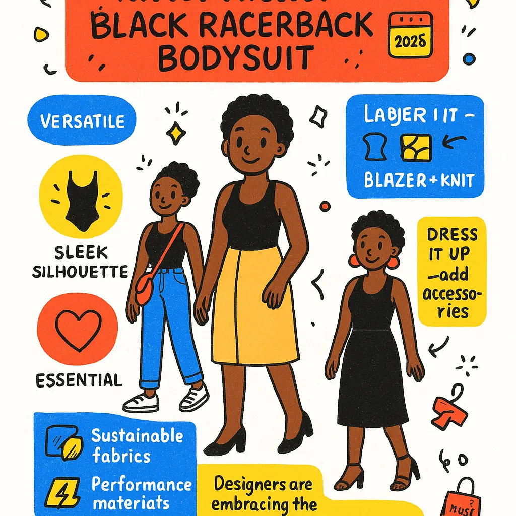 black racerback bodysuit - Black