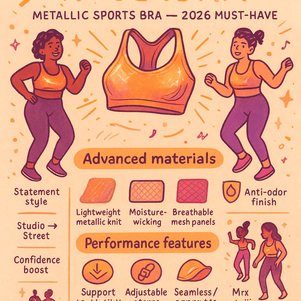 metallic sports bra - Dance