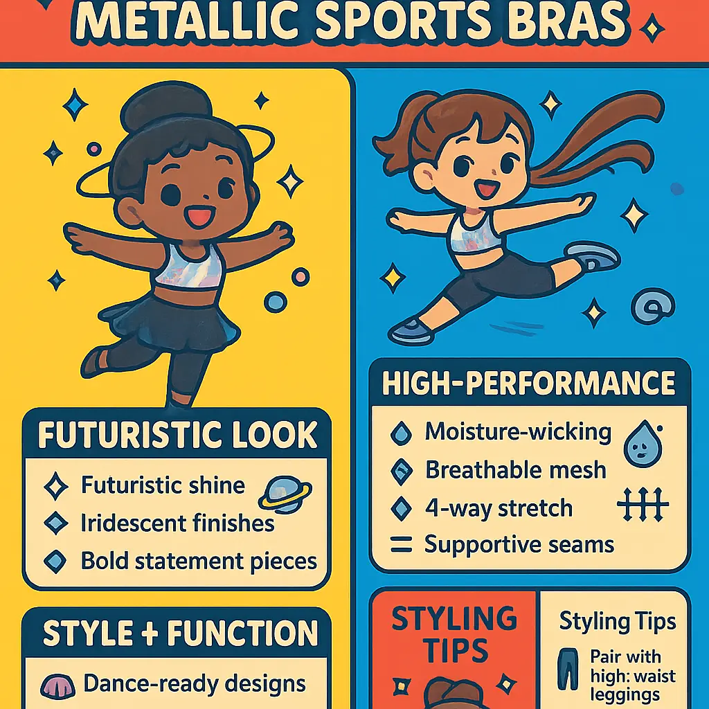 metallic sports bra - Dancewear