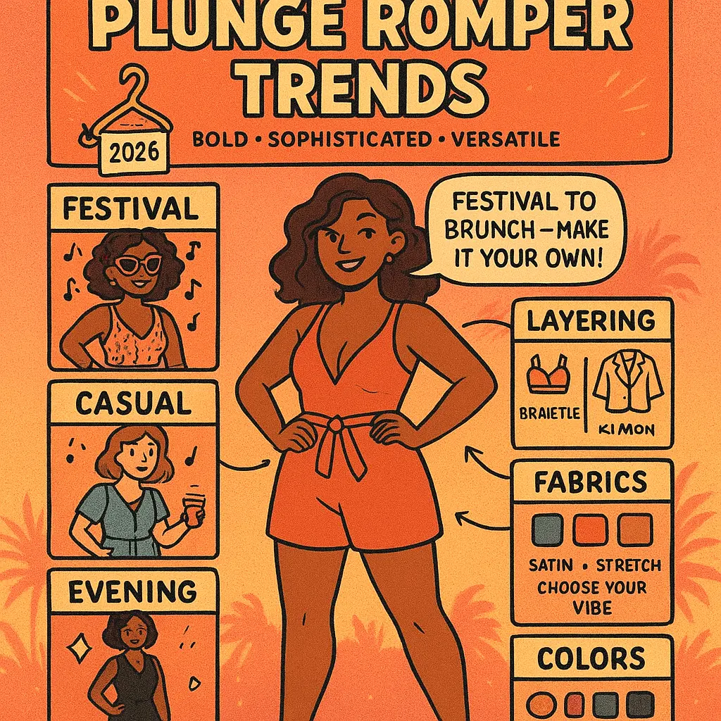 plunge neckline romper - Jumpsuits