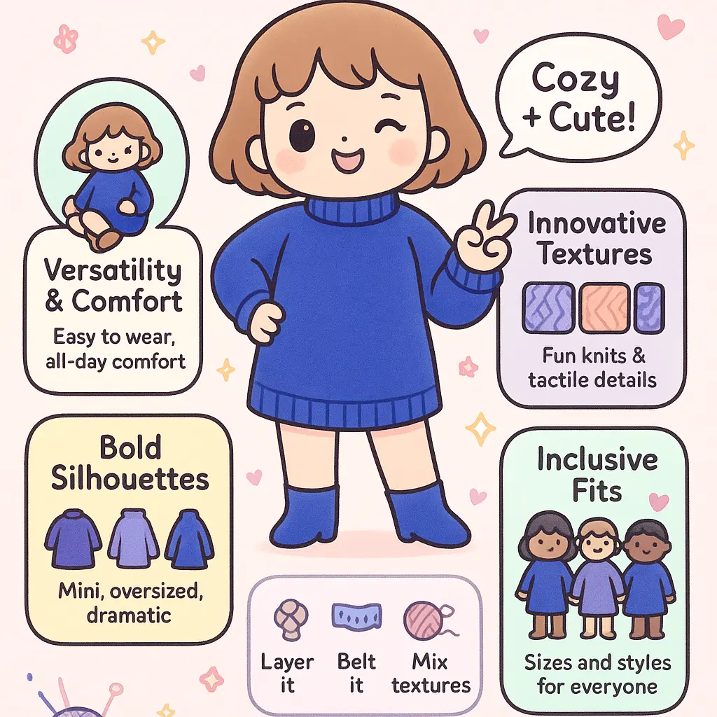 royal blue sweater dress - Dress