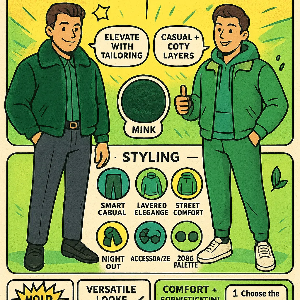 green fur bomber jacket - Coats