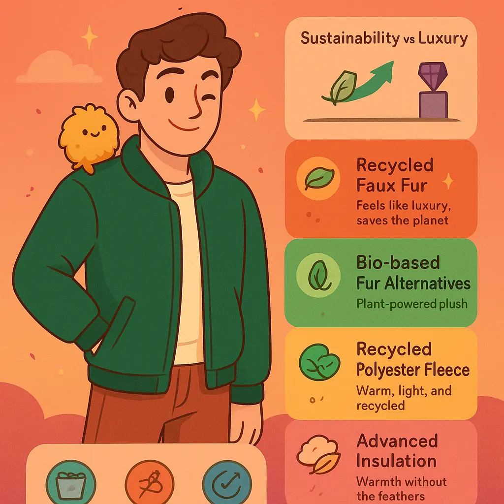 green fur bomber jacket - Coats