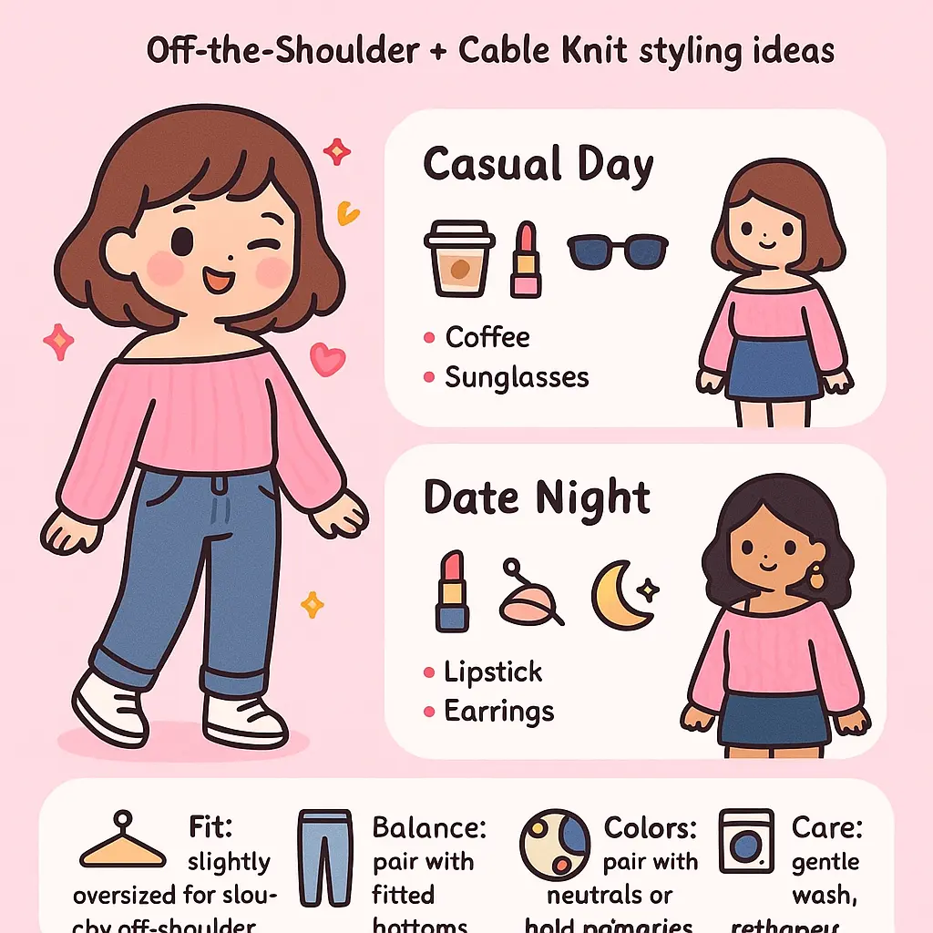 pink off shoulder sweater - Shoulder