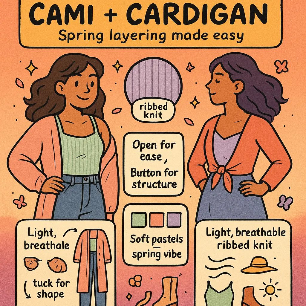 cami and cardigan set - Matching