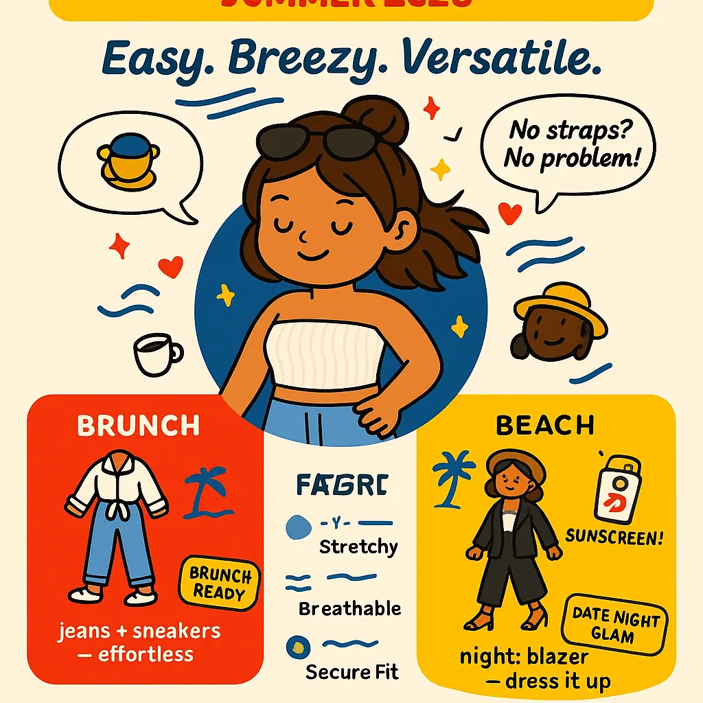 white ribbed tube top - Strapless