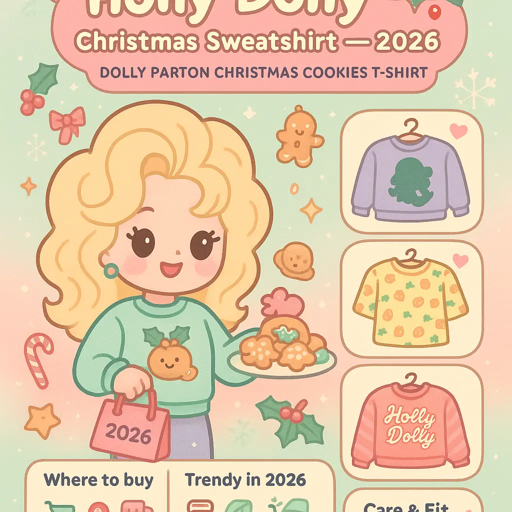 holly dolly christmas sweatshirt - Christmas