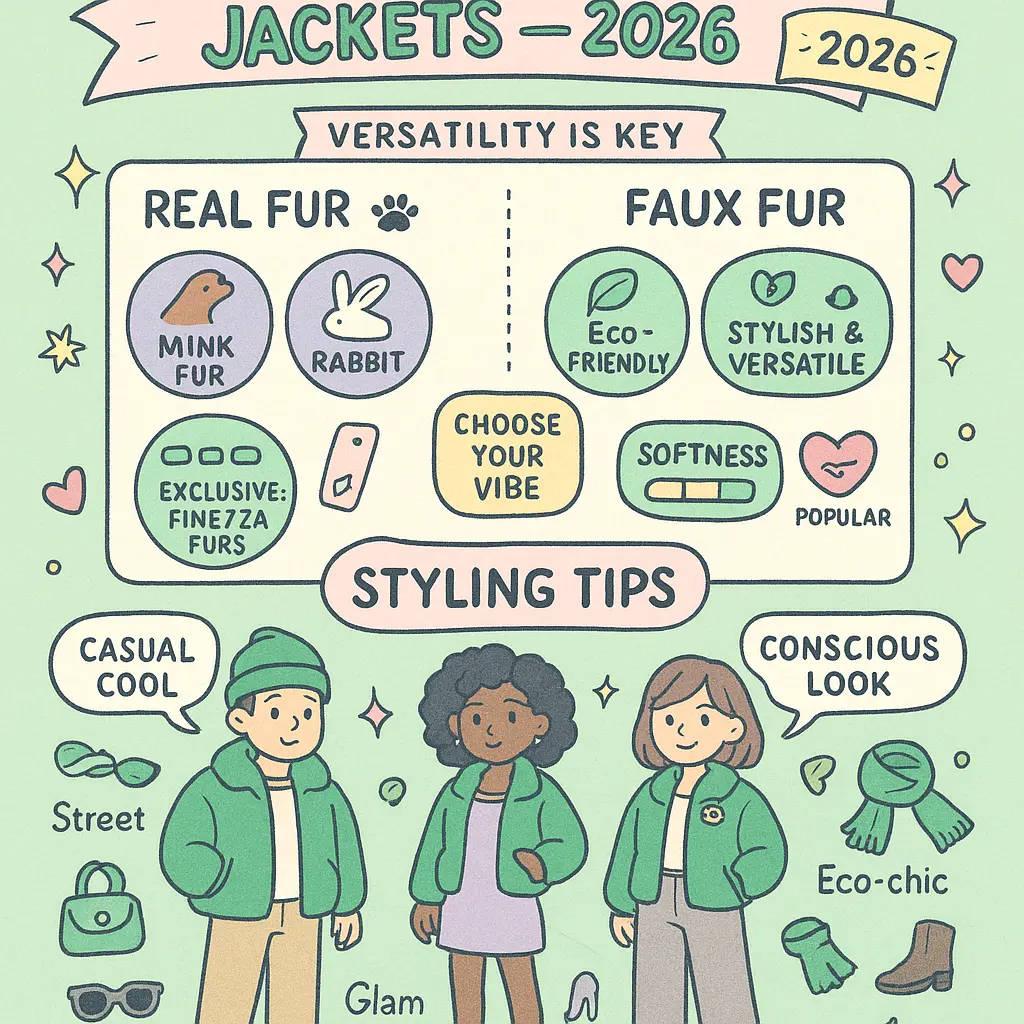 green fur bomber jacket - Faux