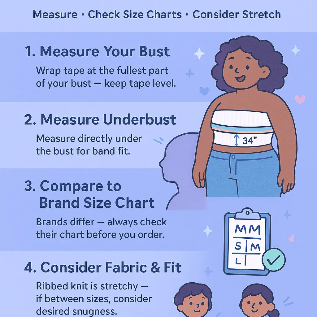 white ribbed tube top - Bandeau