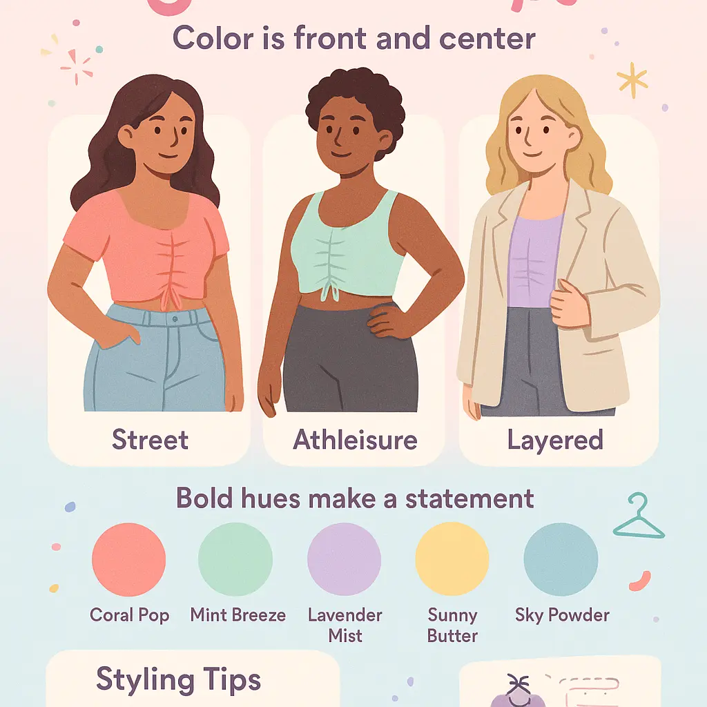 cinch crop top - Crop