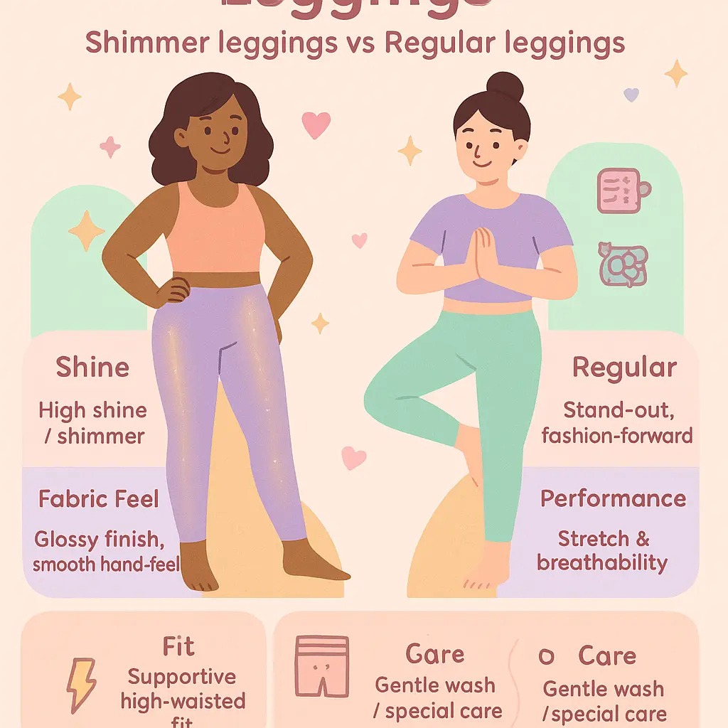 metallic workout leggings - Leggings