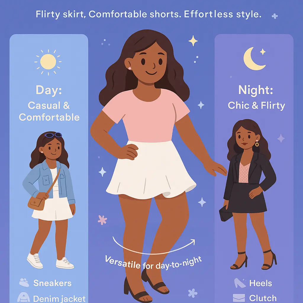 white ruffle skort - Ruffle