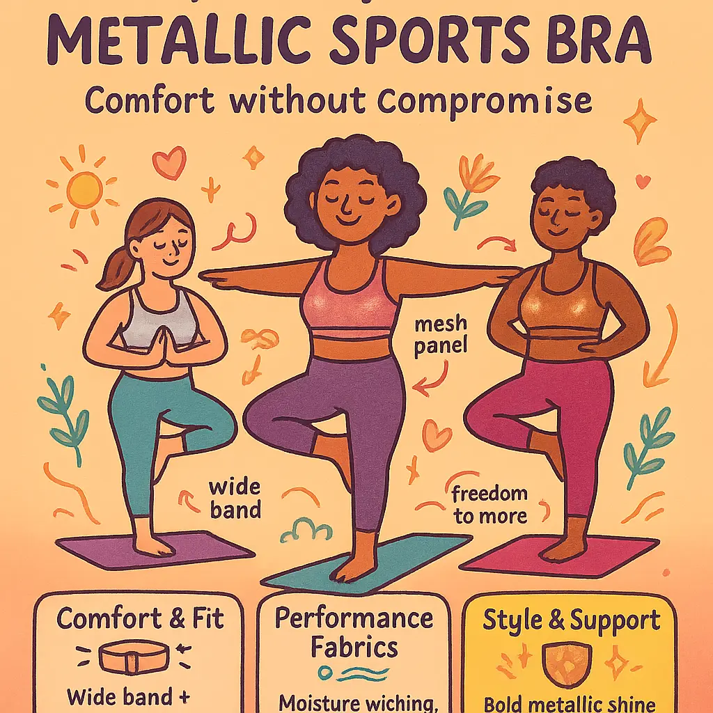 metallic sports bra - Yoga
