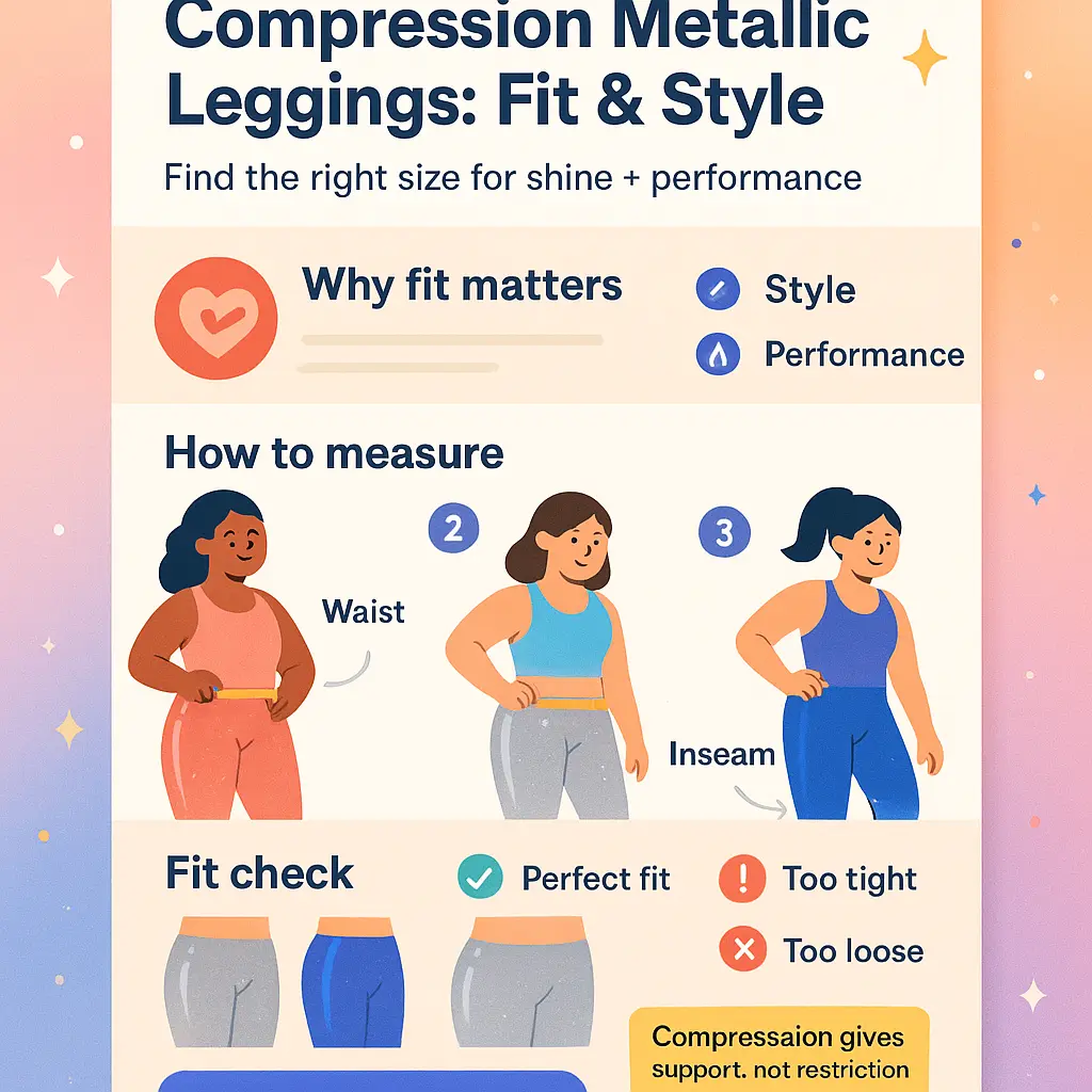 metallic workout leggings - Compression