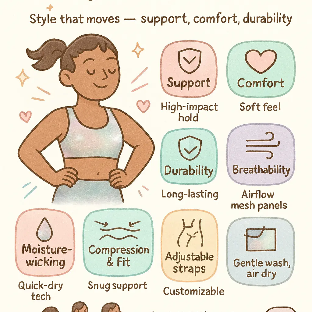 metallic sports bra - Crop