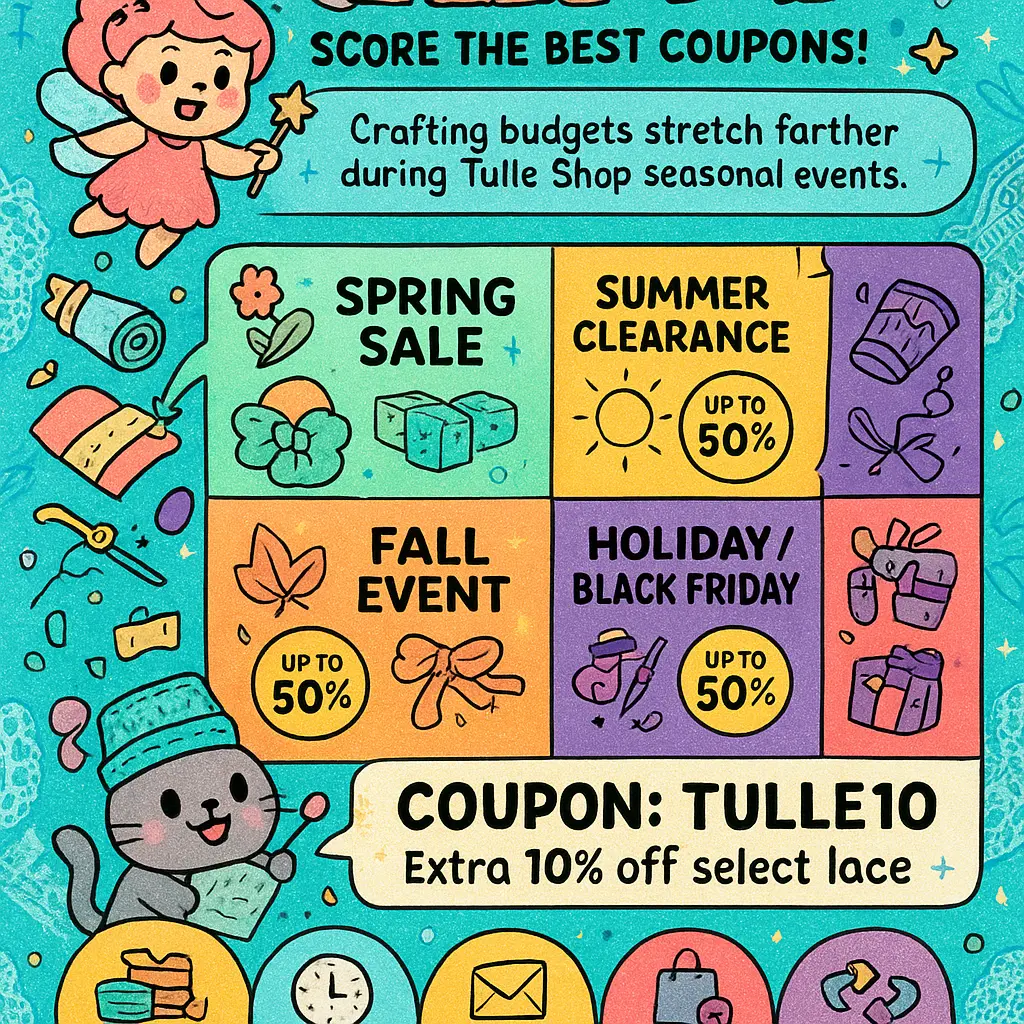tulle shop coupon - Fabric