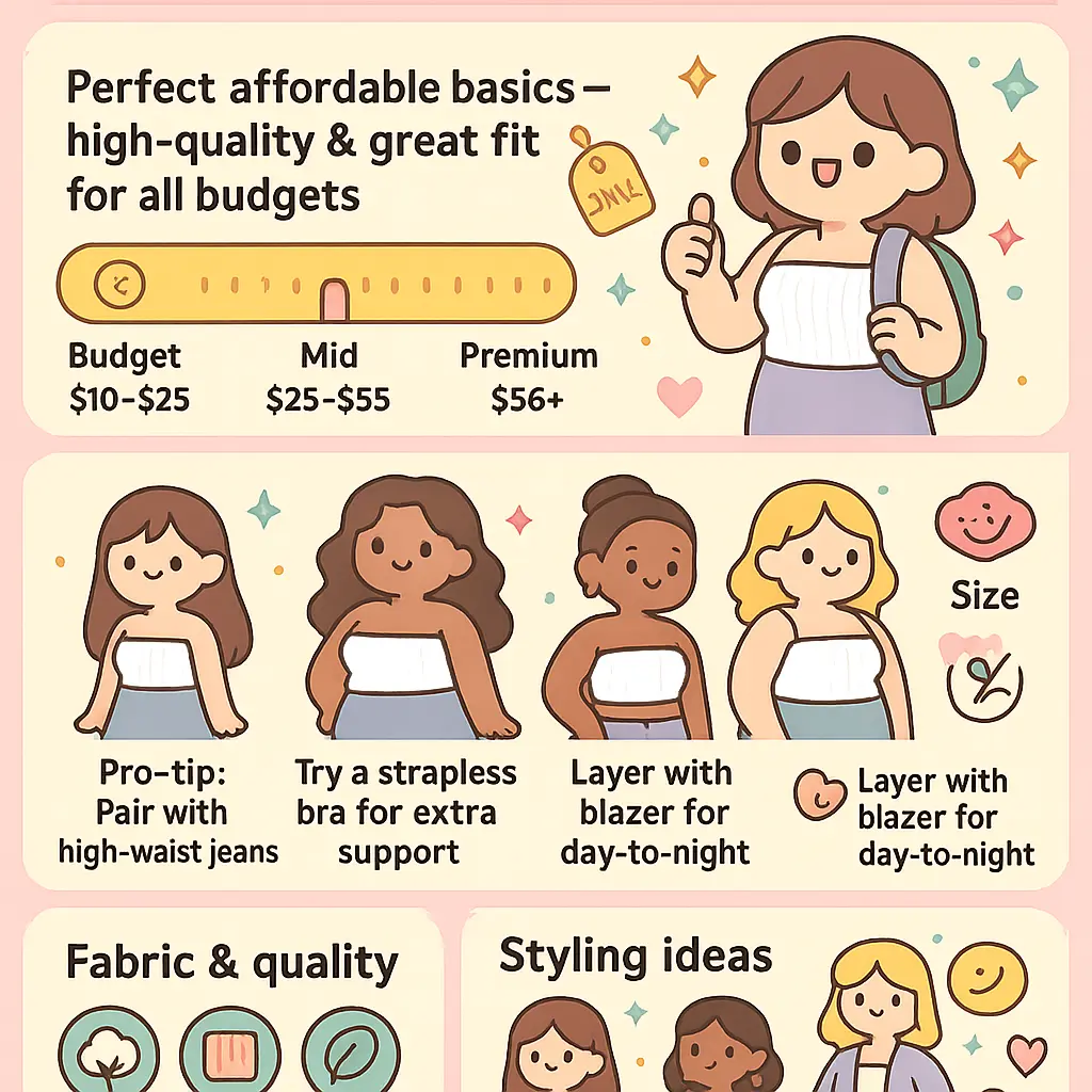 white ribbed tube top - Bodysuit