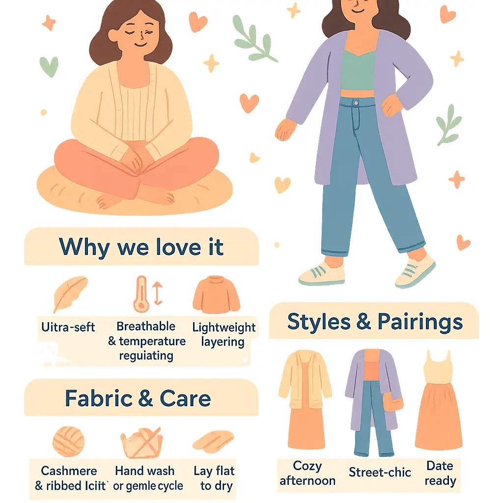 cami and cardigan set - Cashmere