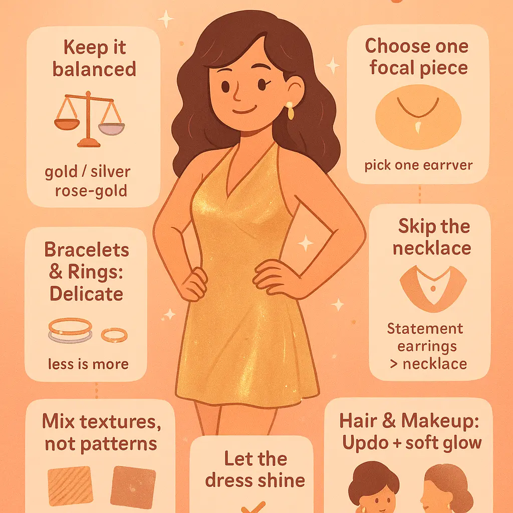 metallic halter dress - Cocktail