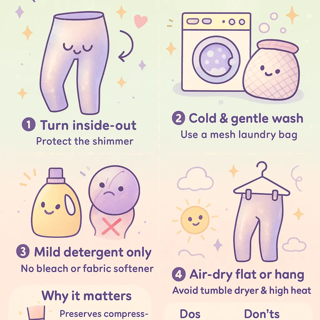 metallic workout leggings - Compressive