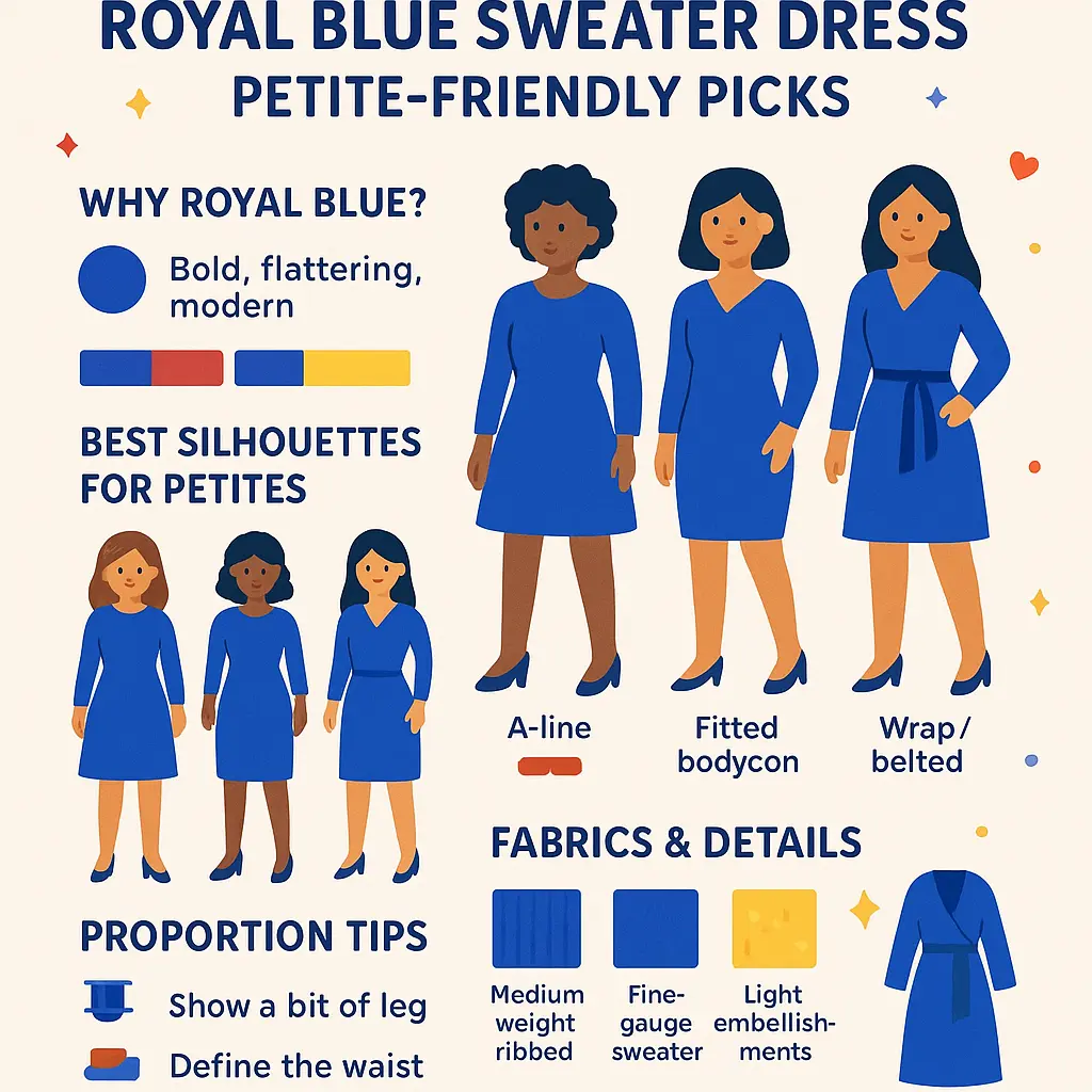 royal blue sweater dress - Party