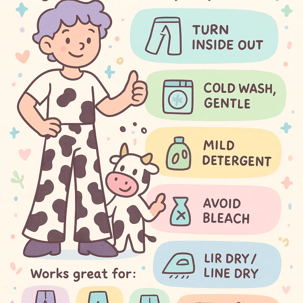 cow print flare jeans - Trousers