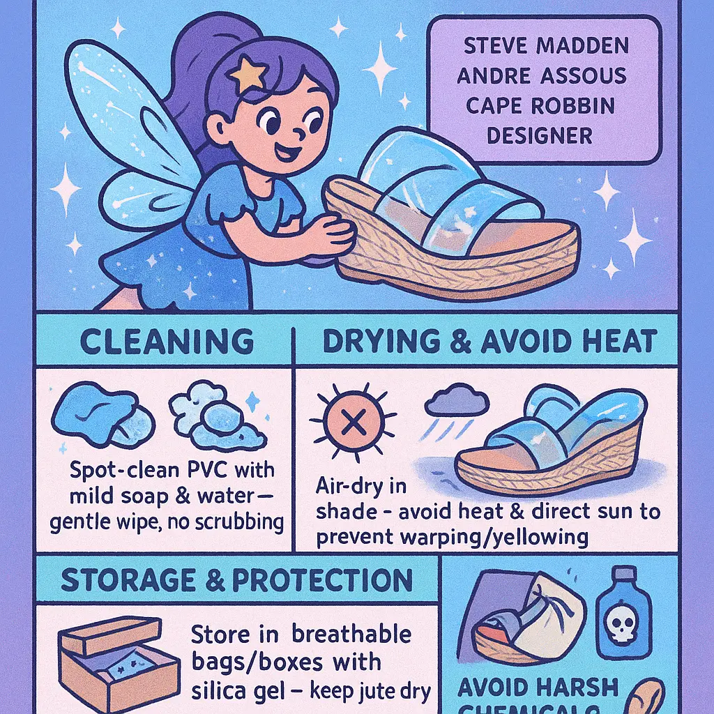 clear espadrille sandals - Footwear