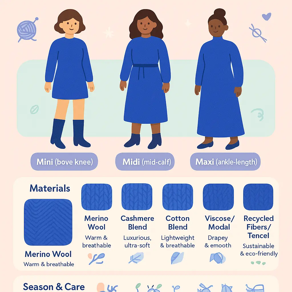 royal blue sweater dress - Formal