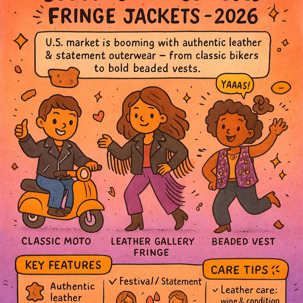 leather gallery fringe jacket - Jacket