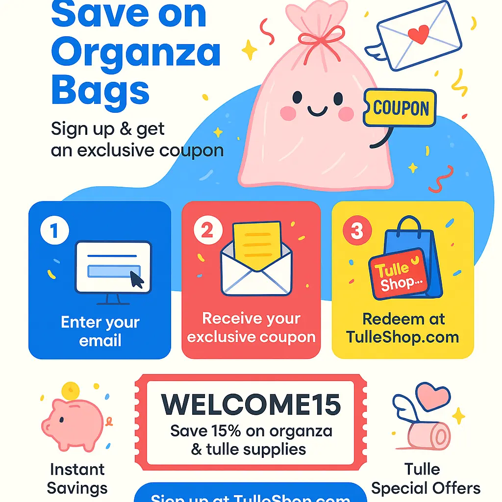 tulle shop coupon - Organza